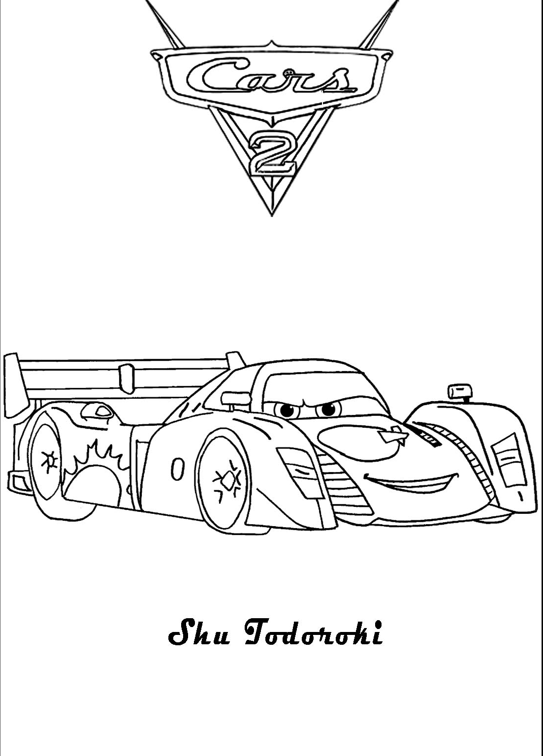 Coloriage Cars 2 Miguel Camino