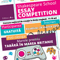 Ultimele zile de inscriere la Shakespeare School Essay Competition! Ultimele zile de inscriere la Shakespeare School Essay Competition!