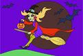 Witch Halloween Coloring