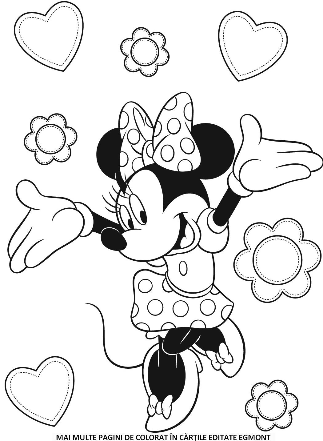 Elementar Din Timp Douăzeci Planse De Colorat Minnie Mouse Prin Isteric