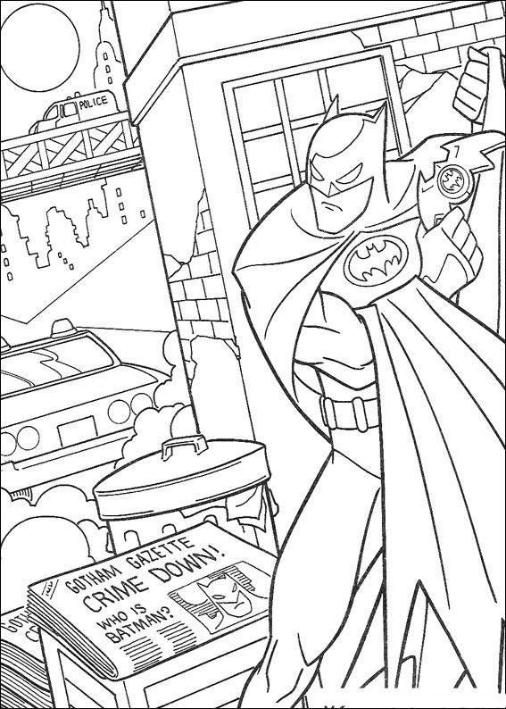 Batman citeste ziarul