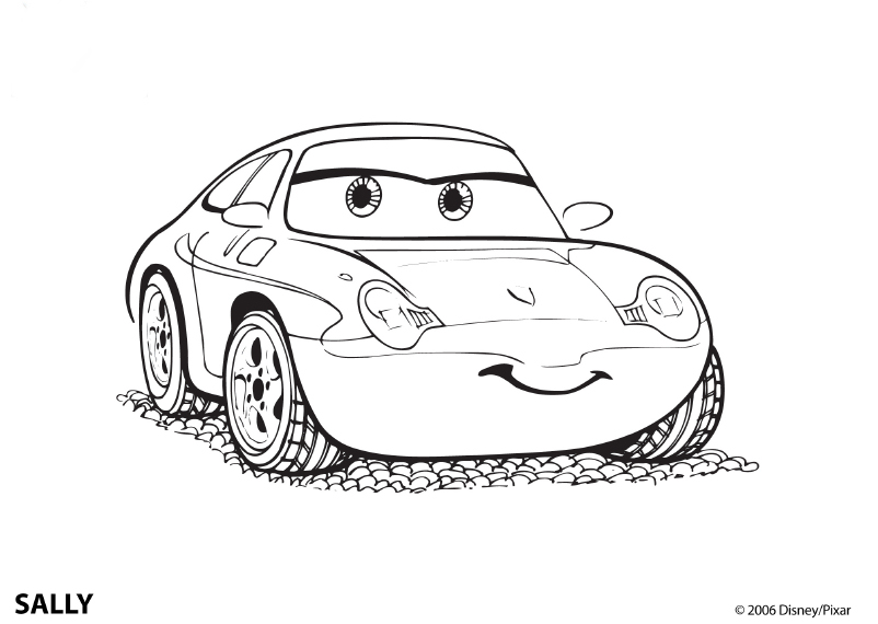 Sally din animatia Cars