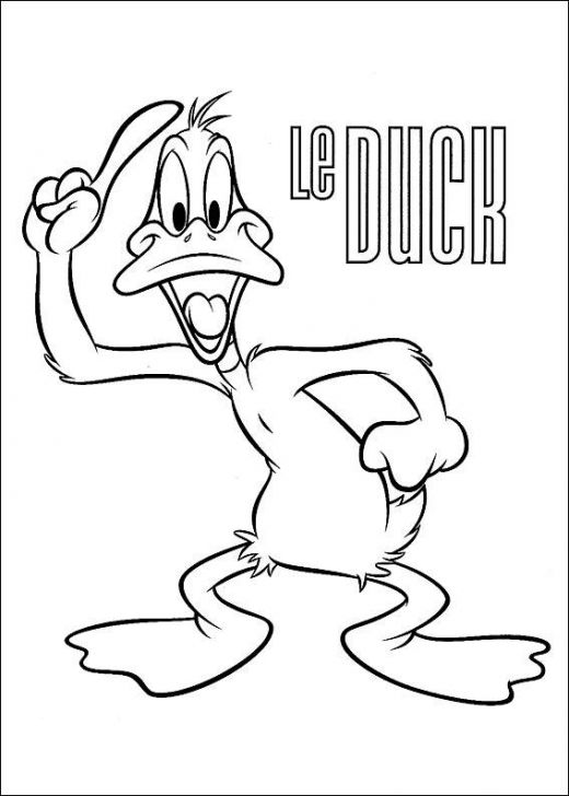 Daffy Duck de colorat