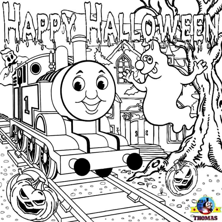 Trenul Thomas de Halloween