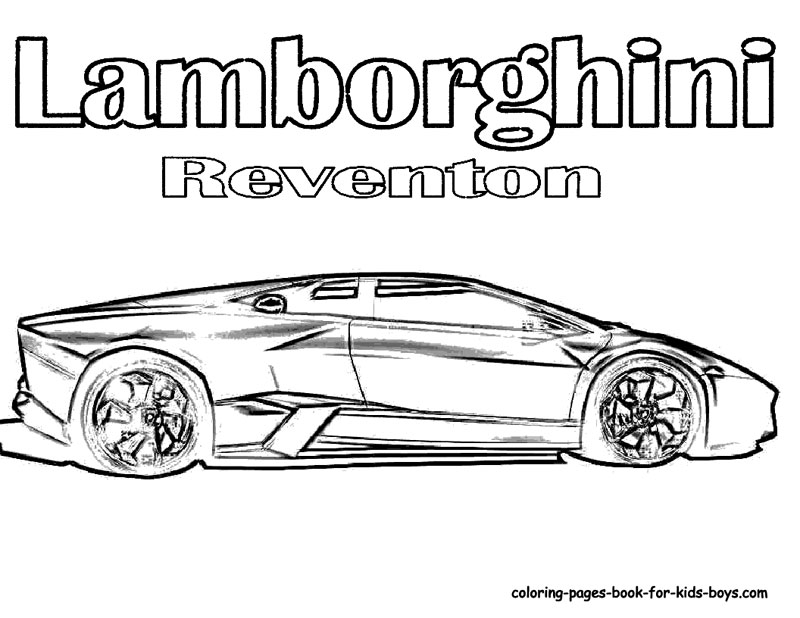 Lamborghini Reventon de colorat