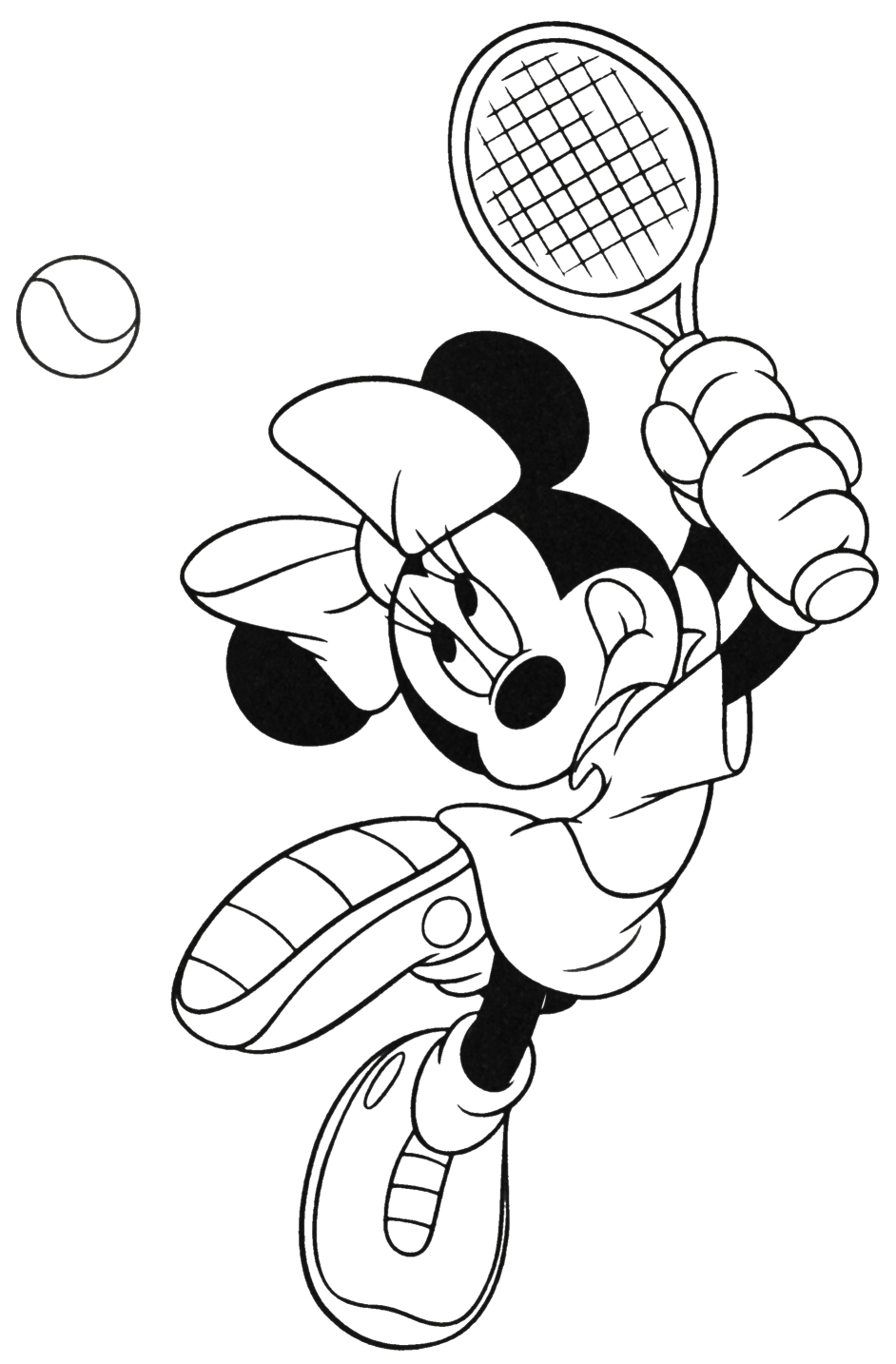 Minnie Mouse joaca tenis