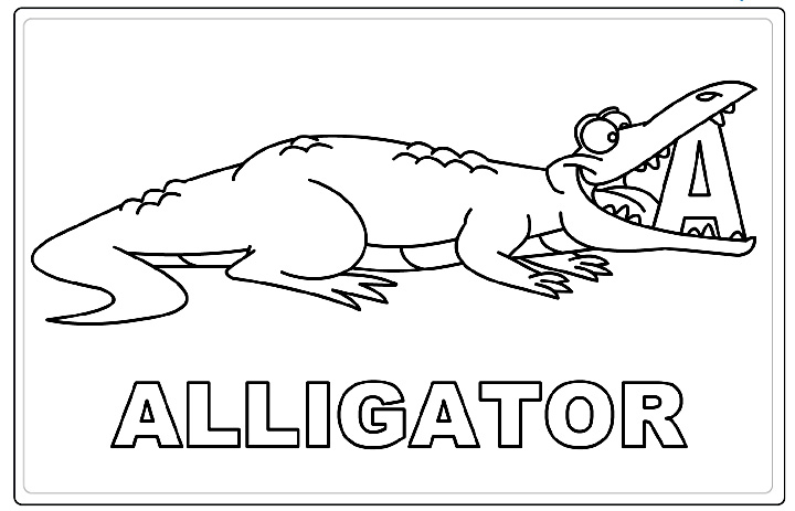 Litera A de la aligator