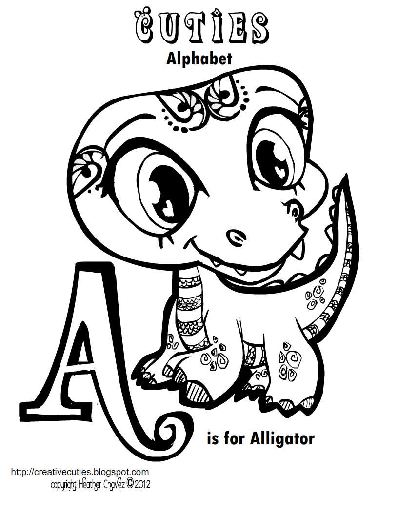 Aligator cu litera A