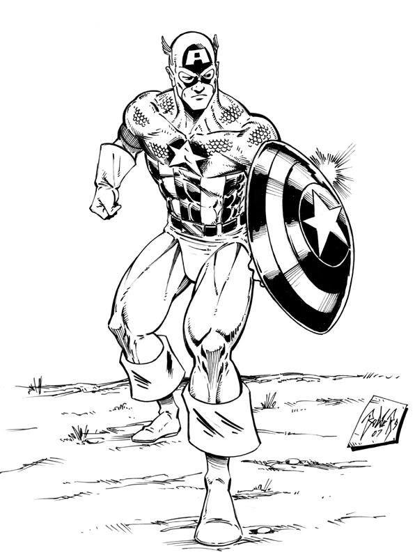 Plansa cu Captain America