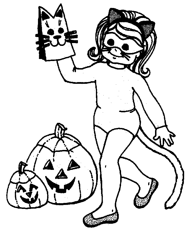 Costum de pisica de Halloween