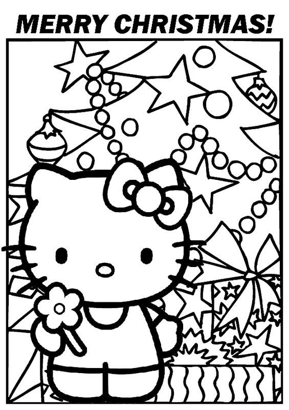 Coloreaz-o pe Hello Kitty