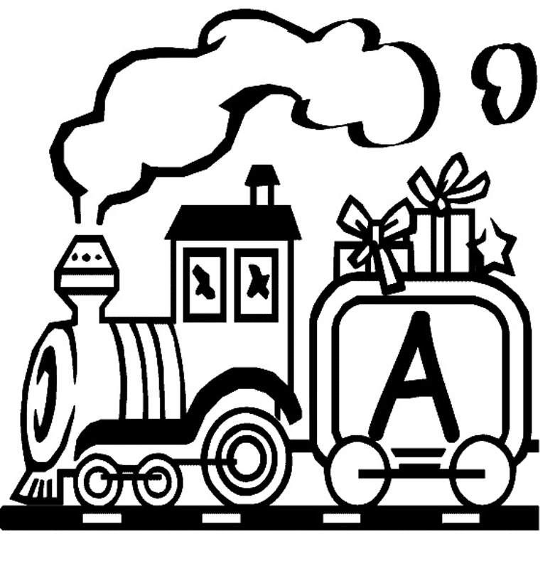 Litera A in tren