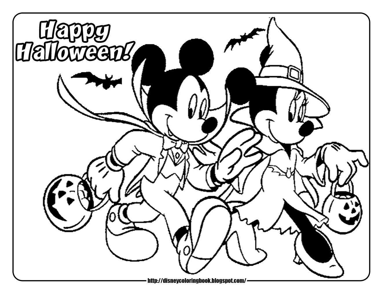 Mickey si Minnie de Halloween