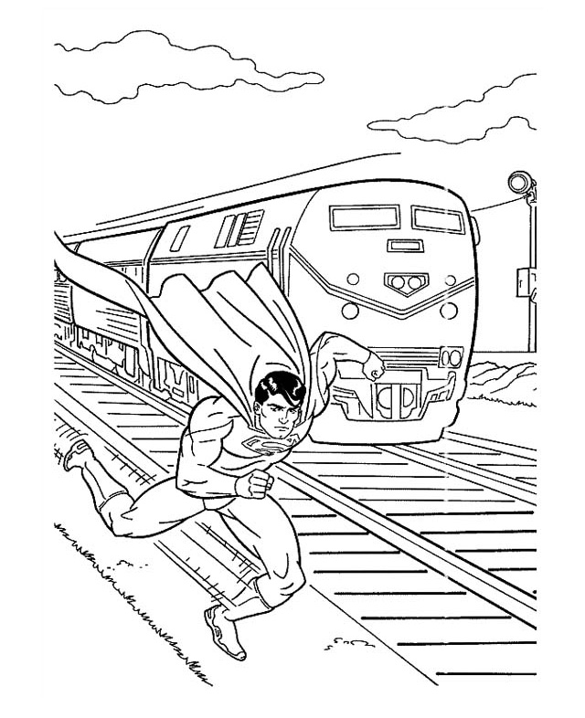 Superman intrece trenul