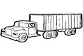 Camion incarcat cu un container