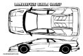 Plansa de colorat cu Lamborghini Diablo Koenig