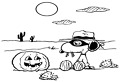 Dovleacul de Halloween si Snoopy