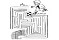 Fotbal in labirint