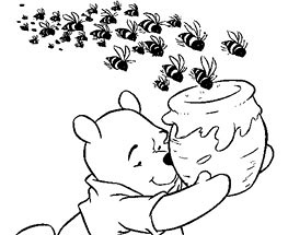Winnie de plus, mierea si albinele