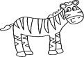 Zebra de colorat
