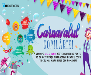 Hai la Carnavalul Copilariei, o petrecere de doua zile in AFI Cotroceni