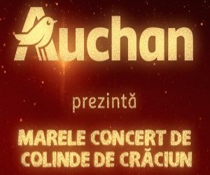 Marele Concert de Colinde Auchan, un recital magic de sarbatori, sustinut de peste 350 de copii de la 20 de scoli de canto din tara