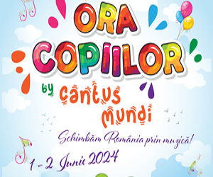 Pe 1 si 2 iunie, mii de copii din Cantus Mundi canta in toata tara