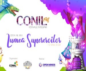 Peste 1.600 de copii din Romania, tipici si cu nevoi speciale, sunt asteptati, intre 1-2 iunie, pe scena CONIL Fest - editia a XXIV-a