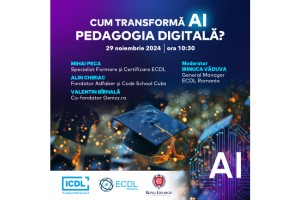 Profesorii din Romania sunt invitati la evenimentul ''Cum transforma AI pedagogia digitala?''