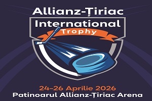 A V-a editie a turneului de hochei Allianz-Tiriac International Trophy aducepe gheata patinoarului Allianz-Tiriac Arena 26 de echipe de copii din trei tari, in weekendul 24–26 aprilie