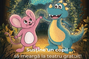 Asociatia Tzitzi-Poc continua campania „Sustine un copil sa mearga la teatru gratuit”, prin care ofera acces la spectacole copiilor din medii vulnerabile