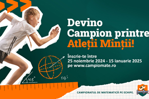 Start CampioMATE 2025: inscrierile in Campionatul de matematica pe echipe au inceput