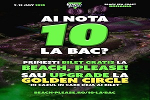 Ai luat 10 la BAC? Mergi gratuit la Beach, Please!