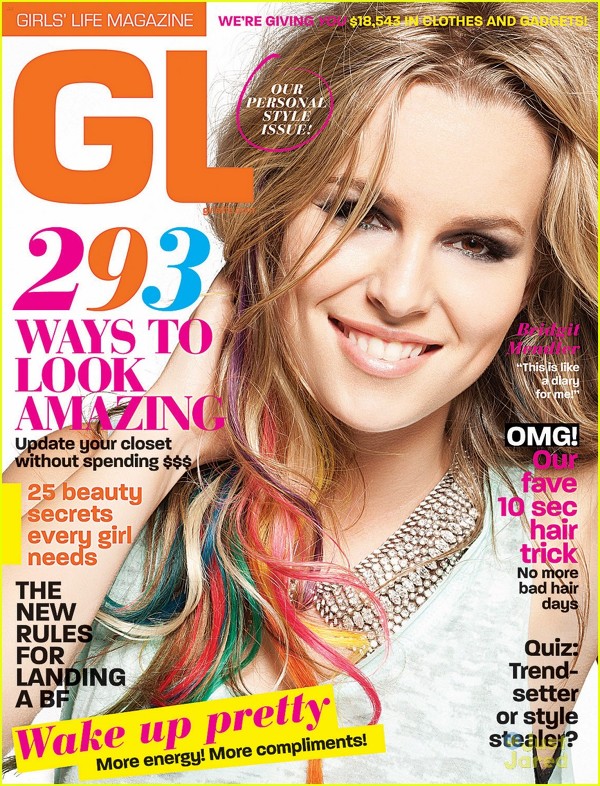 Bridgit Mendler pe copera revistei Girl's Life