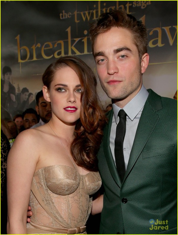 Kristen si Robert la lansarea filmului "Breaking Dawn 2"