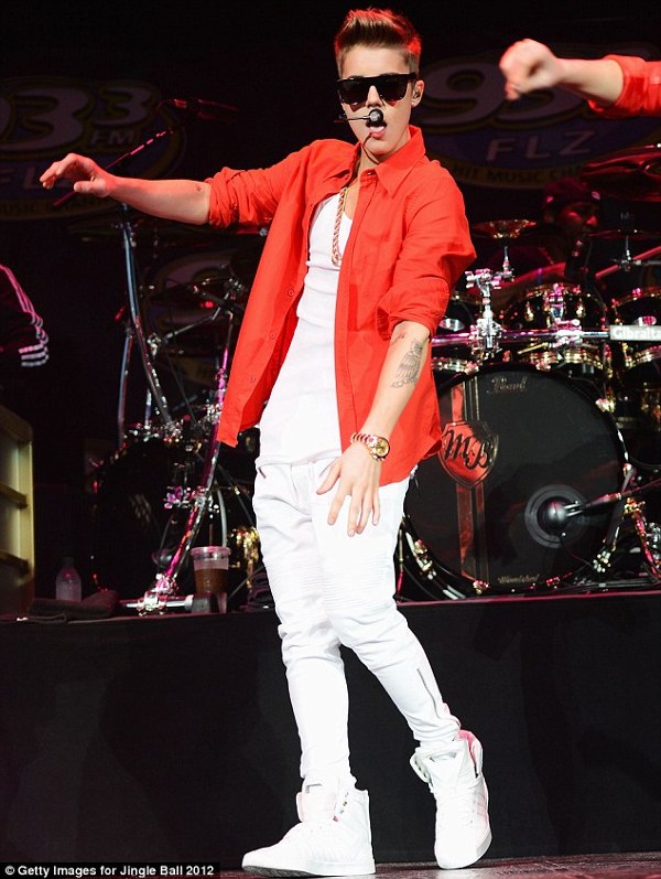 Justin Bieber la Tampa Jingle Ball