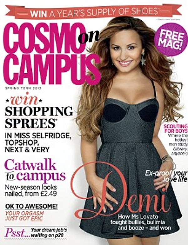 Demi Lovato pe coperta revistei Cosmo on Campus