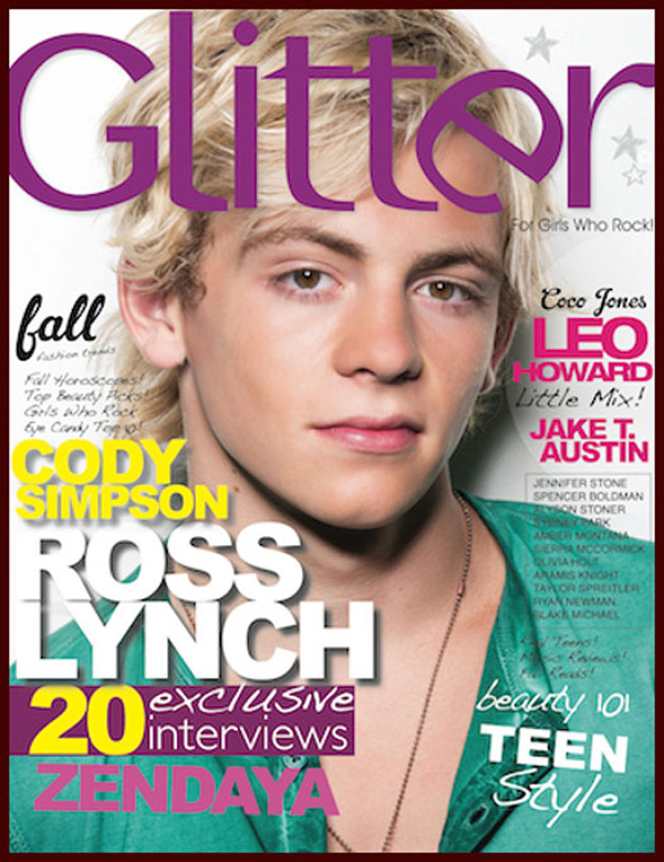 Ross Lynch pe coperta 2 a revistei Glitter