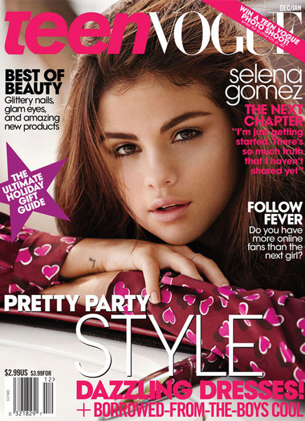 Selena Gomez pe coperta revistei Teen Vogue