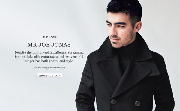 Joe Jonas pentru brandul Mr Poter