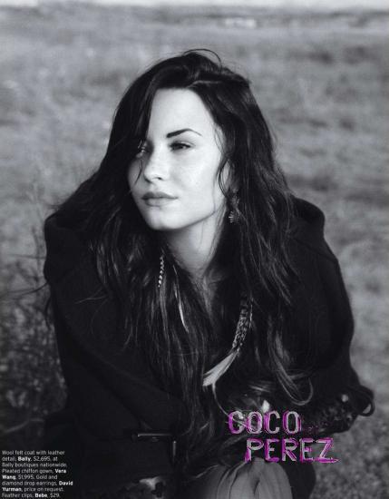 Demi Lovato - photoshoot pentru revista Elle