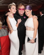 Miley Cyrus, Elton John si Kelly Osbourne