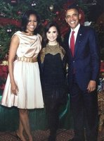 Demi Lovato l-a intalnit pe presedintele american, Barack Obama