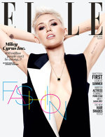 Miley Cyrus pe coperta revistei Elle UK