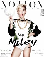 Miley Cyrus pe coperta revistei Notion
