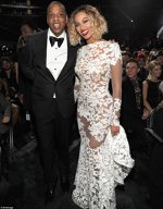 Beyonce si sotul ei la premiile Grammy 2014