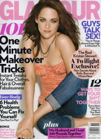 Kristen Stewart pe coperta revistei Glamour