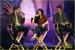 Rober Pattinson, Kristen Stewart si Taylor Lautner la conventia Twilight