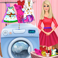 Barbie Washing Clothes