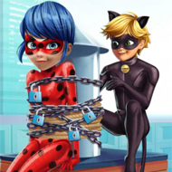 Cat Noir Saving Ladybug